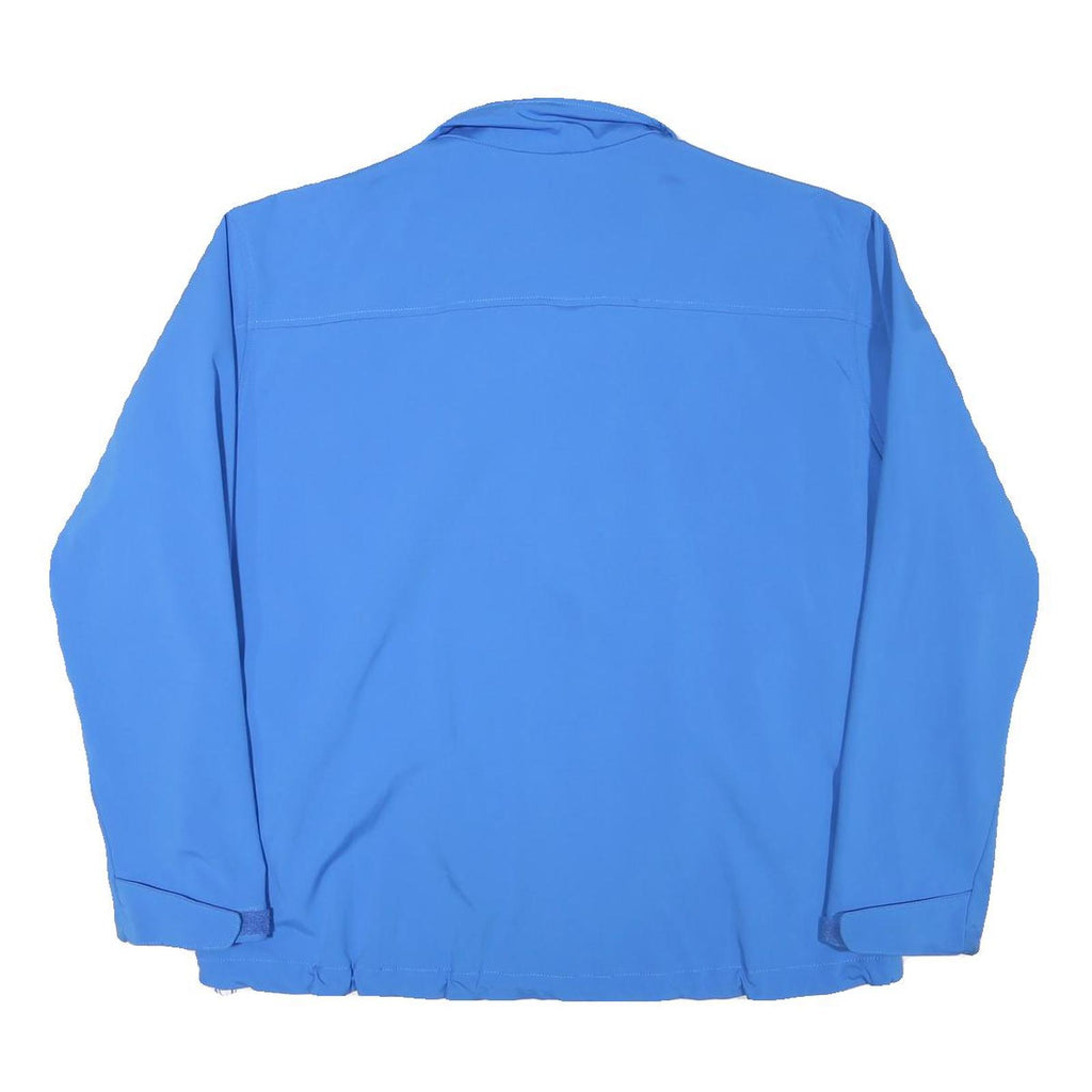 COLUMBIA Mens Blue Softshell Jacket XL Polyester Blend Zip Outdoor Sportswear