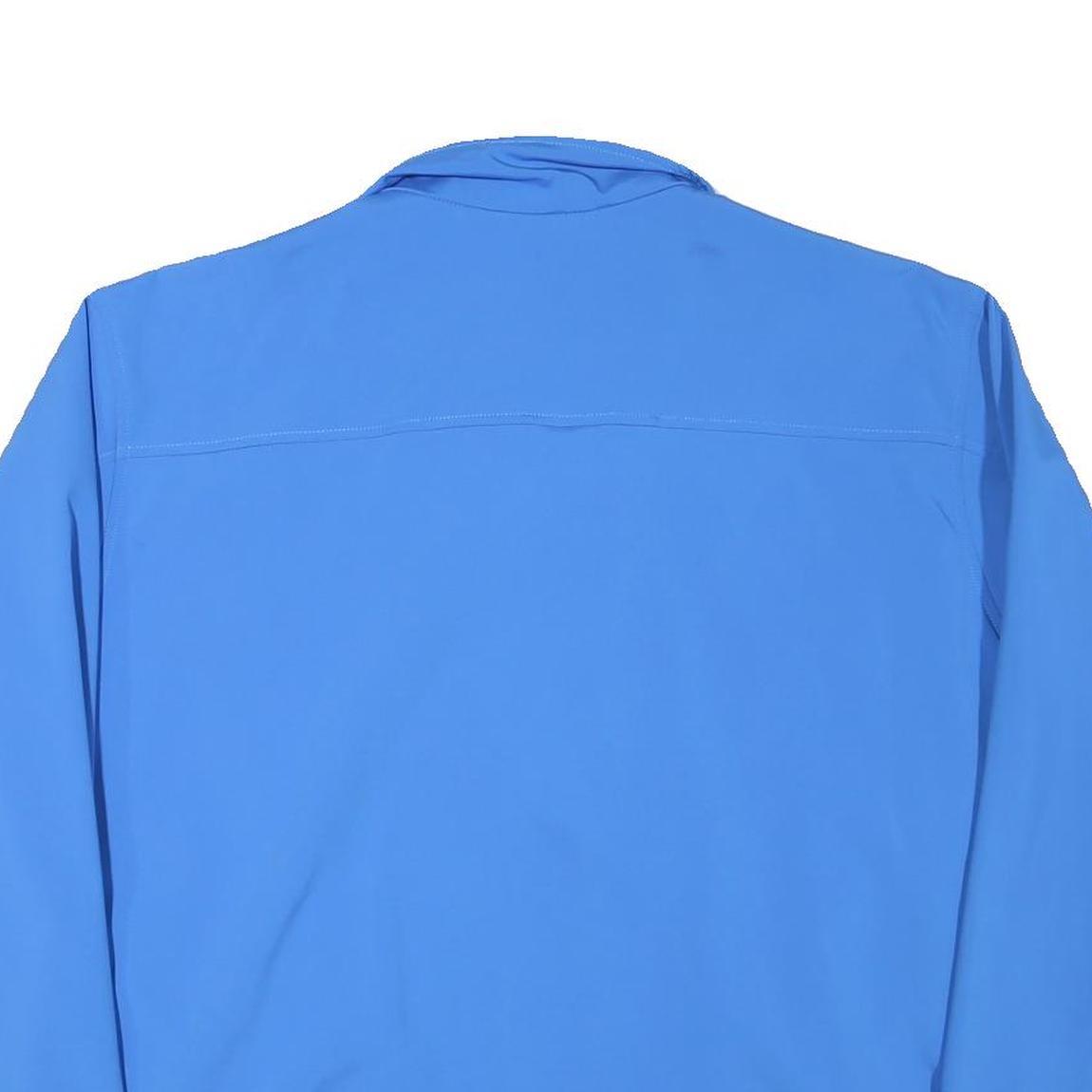 COLUMBIA Mens Blue Softshell Jacket XL Polyester Blend Zip Outdoor Sportswear