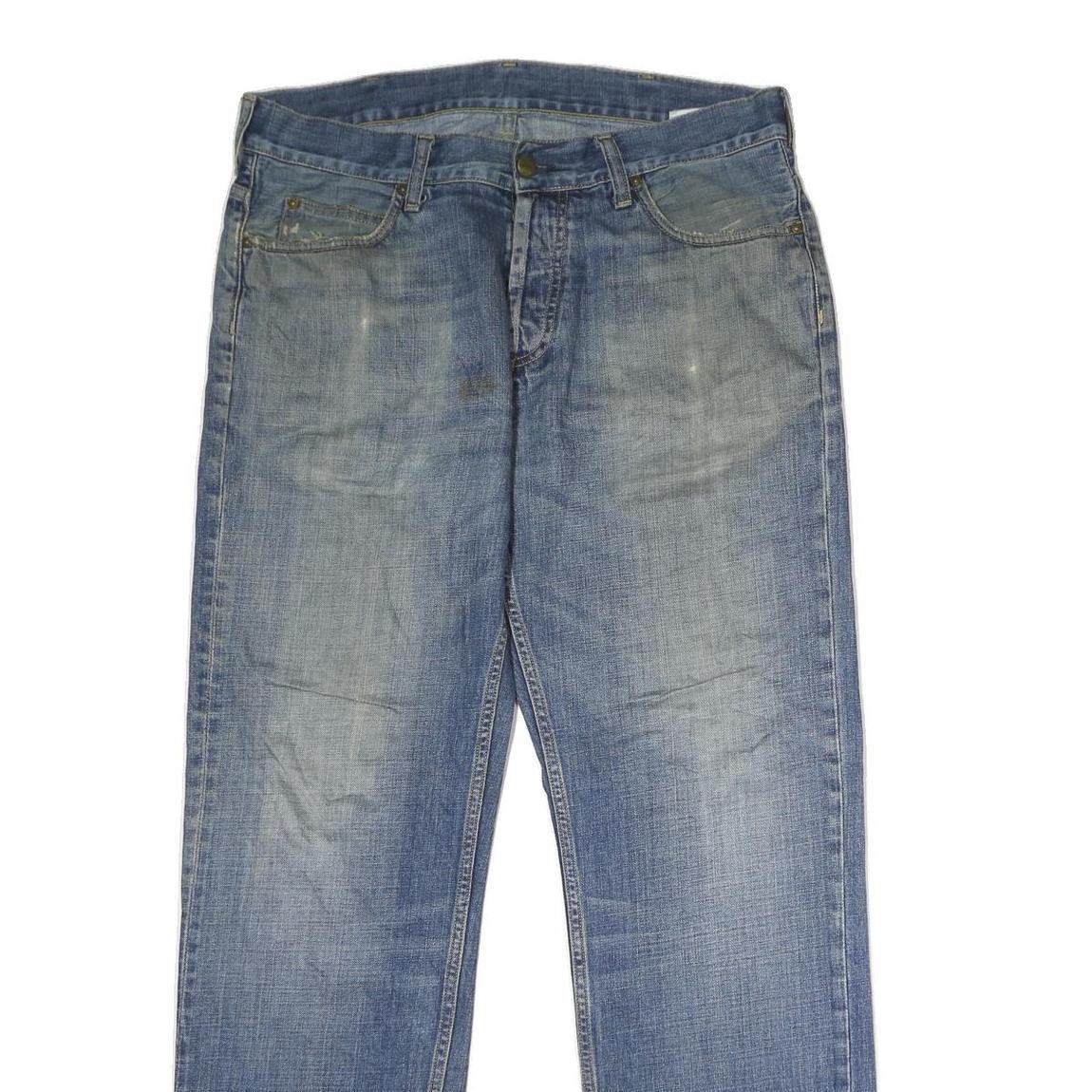 CARHARTT Mens Jeans Blue Regular Straight Denim Medium W32 L32 Classic Fit