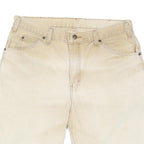 DICKIES Mens Shorts Beige Casual Cotton Blend L W34 Workwear Utility