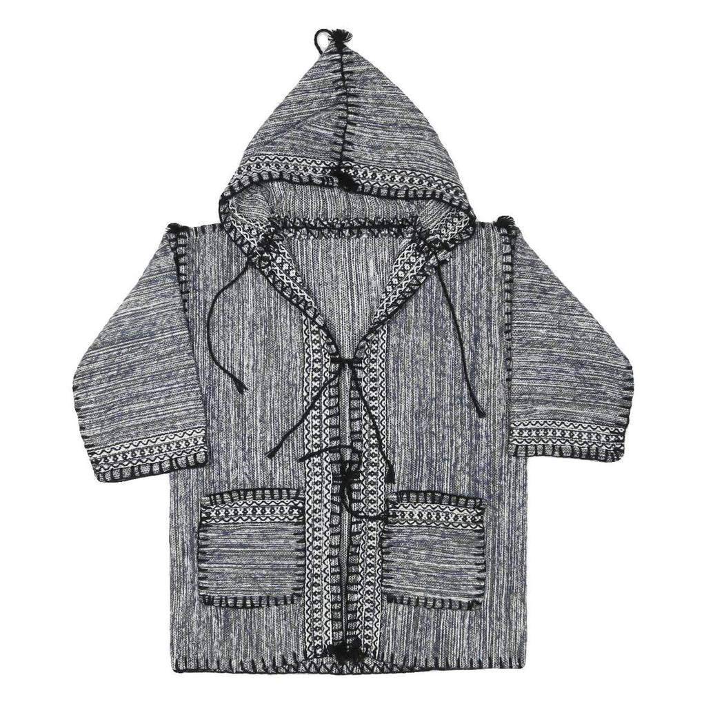 Womens Blue Hooded Cotton Blend Outdoor Jacket XS Drawstring Plain Relaxed Fit