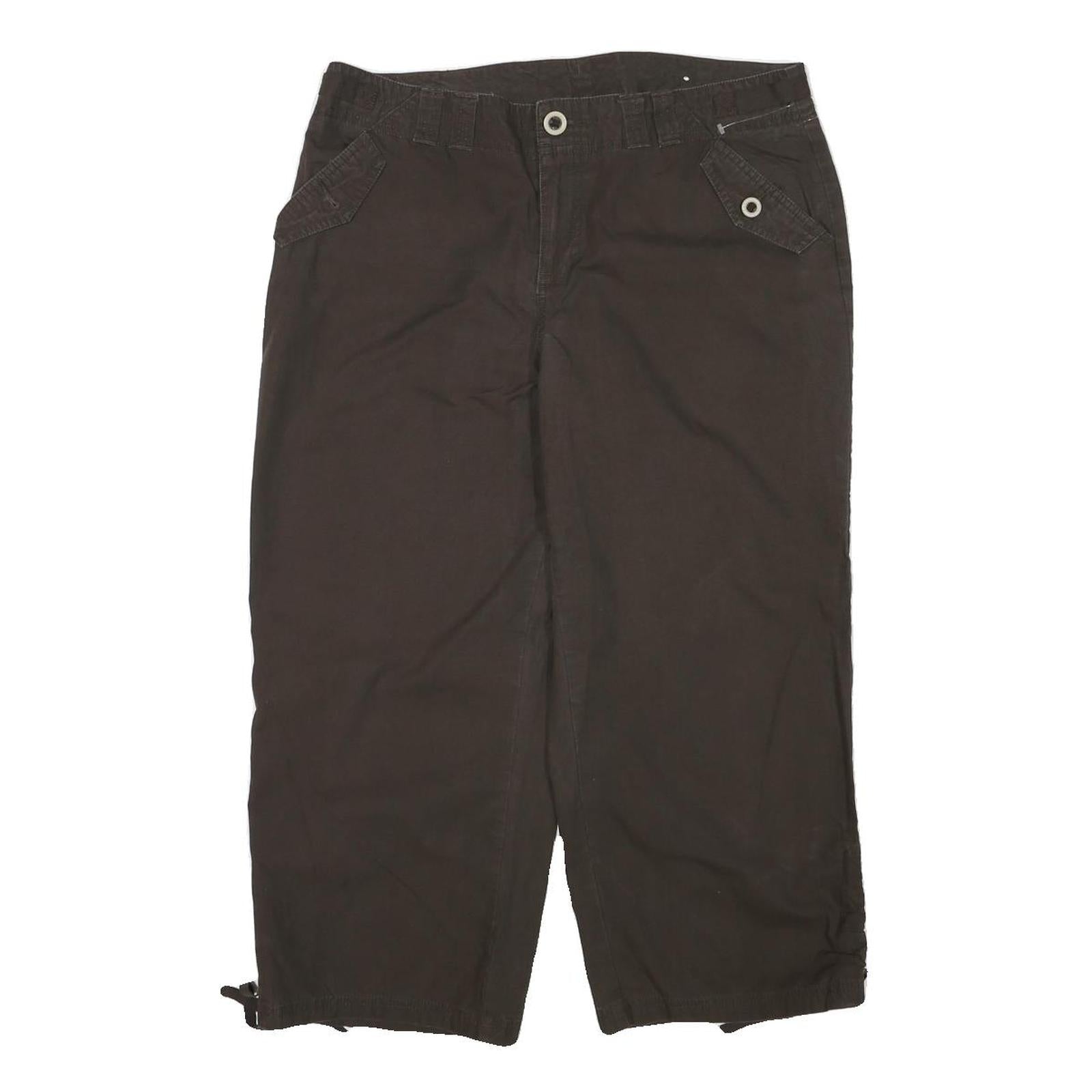 SONOMA Womens Shorts Black Casual XL W34 Button Cotton Blend