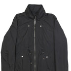 MISS SIXTY Womens Black Jacket L Polyester Zip Plain Stylish Casual