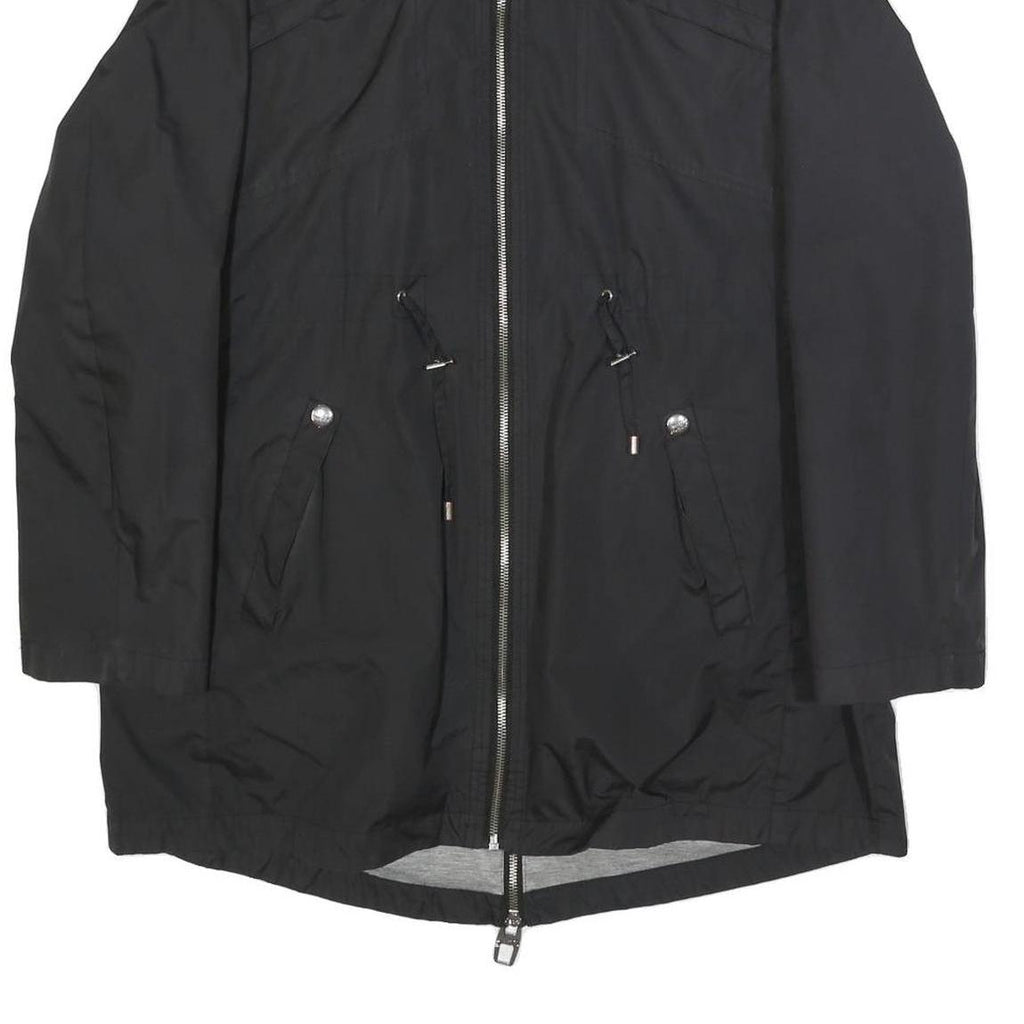 MISS SIXTY Womens Black Jacket L Polyester Zip Plain Stylish Casual