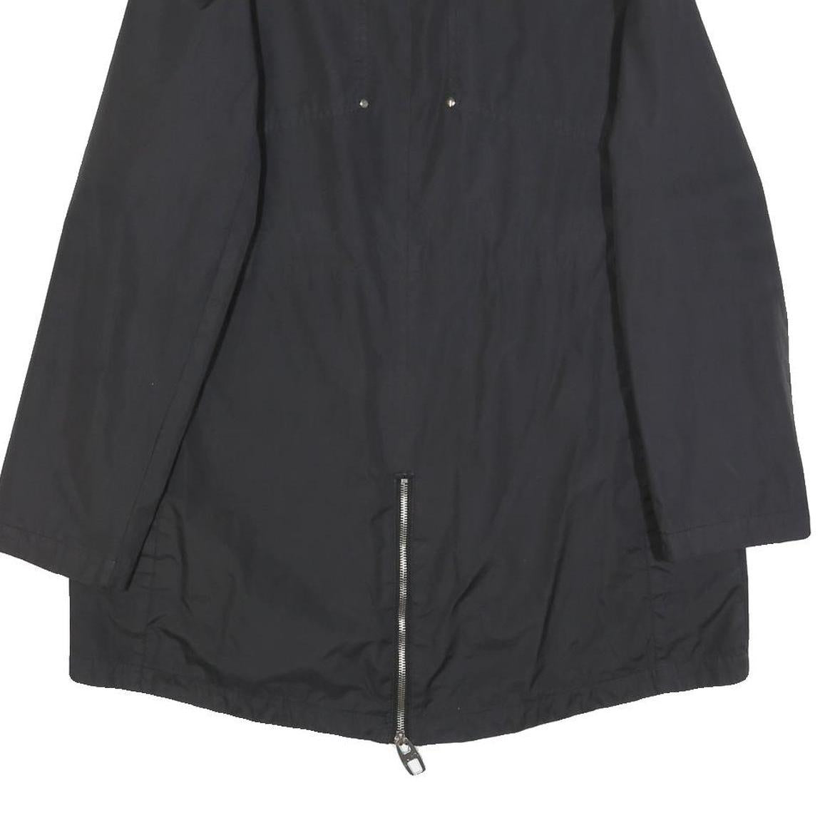 MISS SIXTY Womens Black Jacket L Polyester Zip Plain Stylish Casual