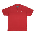 NIKE Mens Red Polo Shirt L Cotton Blend Basic Short Sleeve Nike Swoosh
