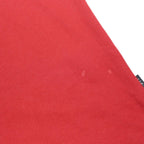 NIKE Mens Red Polo Shirt L Cotton Blend Basic Short Sleeve Nike Swoosh