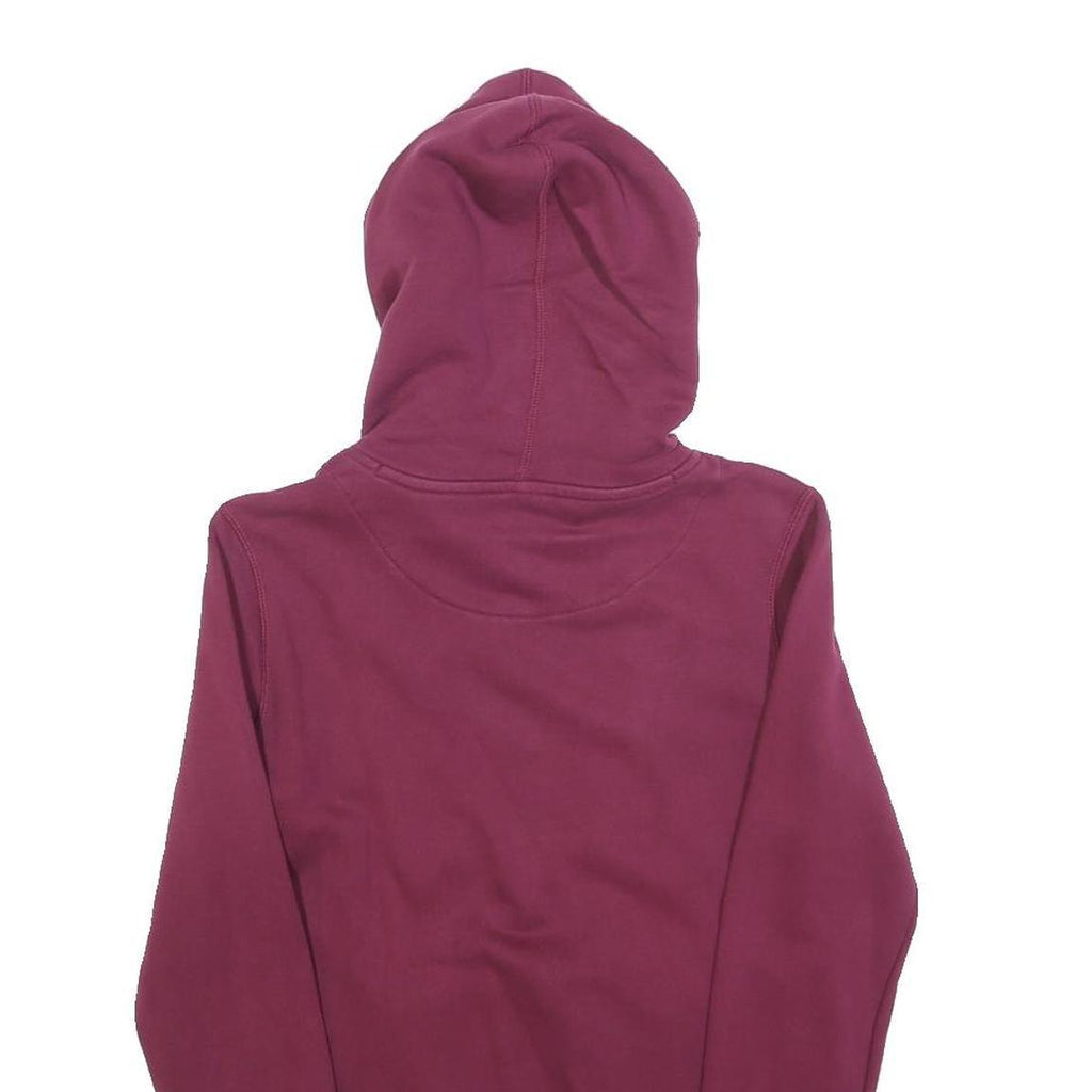 NIKE Womens Burgundy & Yellow Hoodie XS Cotton Blend Pullover Casual Sportswear