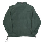 JEANTEX Mens Green Polyester Blend Jacket M Zip Plain Outdoor Casual