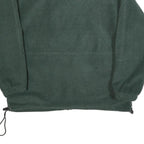 JEANTEX Mens Green Polyester Blend Jacket M Zip Plain Outdoor Casual