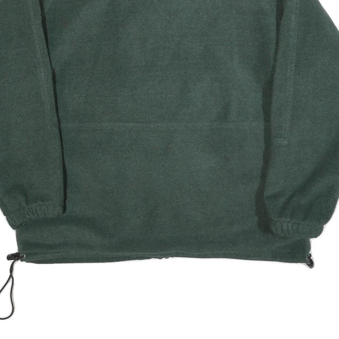 JEANTEX Mens Green Polyester Blend Jacket M Zip Plain Outdoor Casual