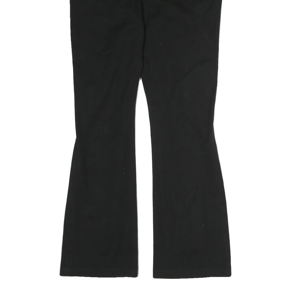 LAUREN RALPH LAUREN Womens Cotton Black Regular Fit Straight Trousers W28 L28