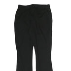 LAUREN RALPH LAUREN Womens Cotton Black Regular Fit Straight Trousers W28 L28