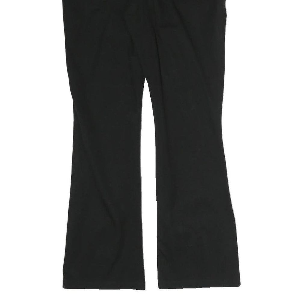 LAUREN RALPH LAUREN Womens Cotton Black Regular Fit Straight Trousers W28 L28