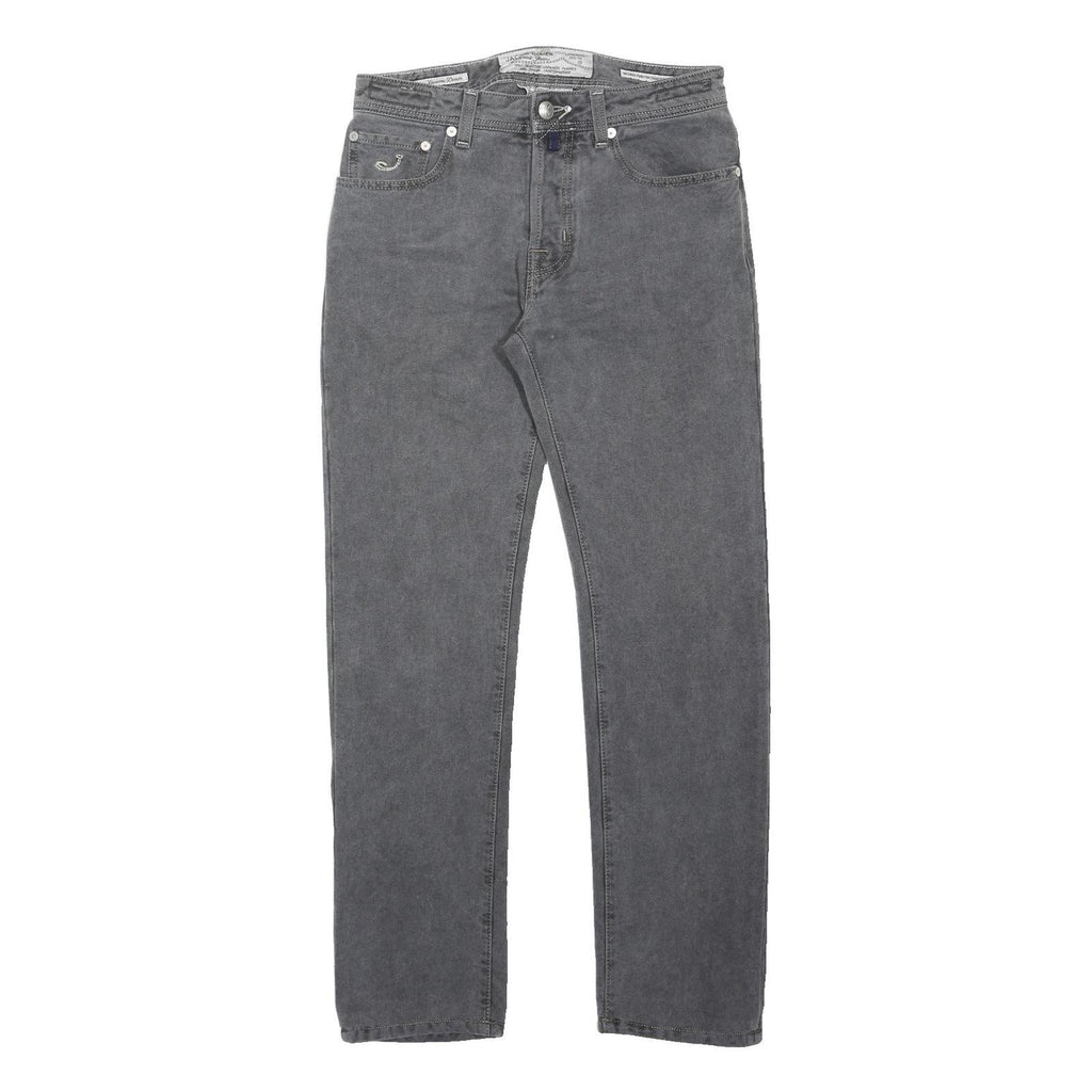JACOB COHEN Mens Jeans Grey Regular Straight Denim Stone Wash W32 L32 Casual