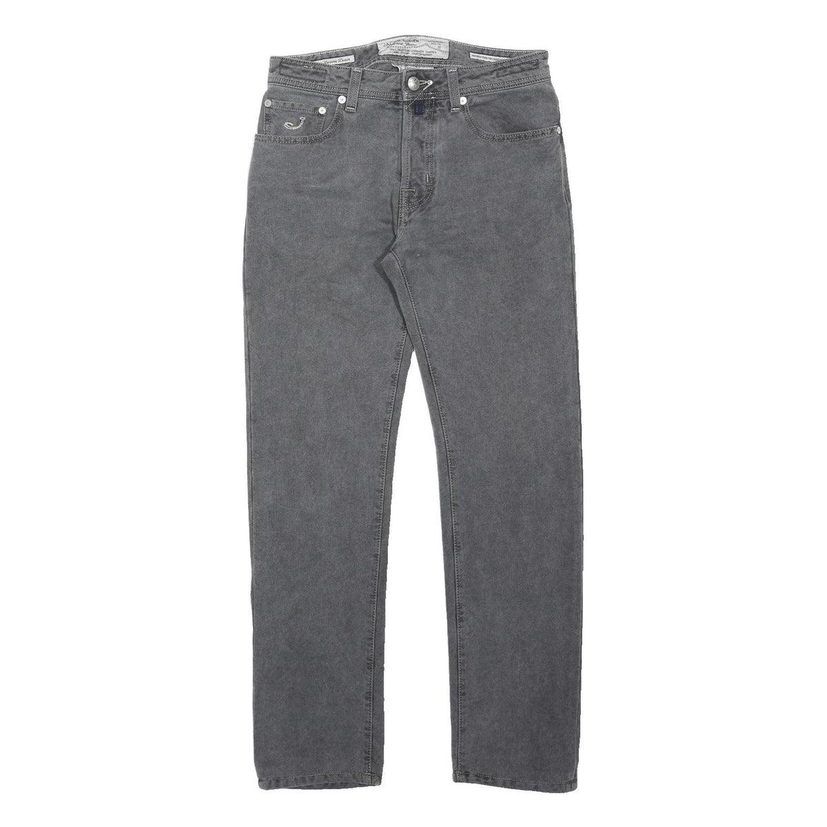 JACOB COHEN Mens Jeans Grey Regular Straight Denim Stone Wash W32 L32 Casual