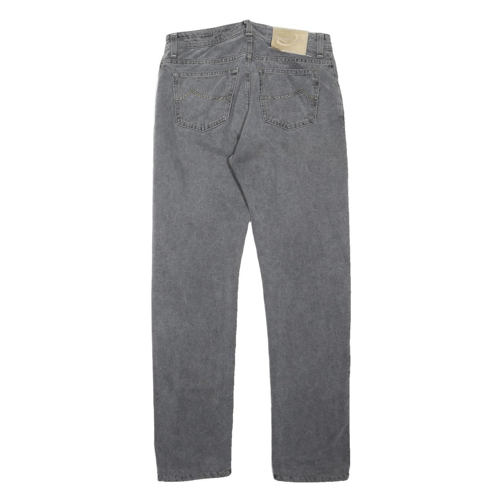 JACOB COHEN Mens Jeans Grey Regular Straight Denim Stone Wash W32 L32 Casual
