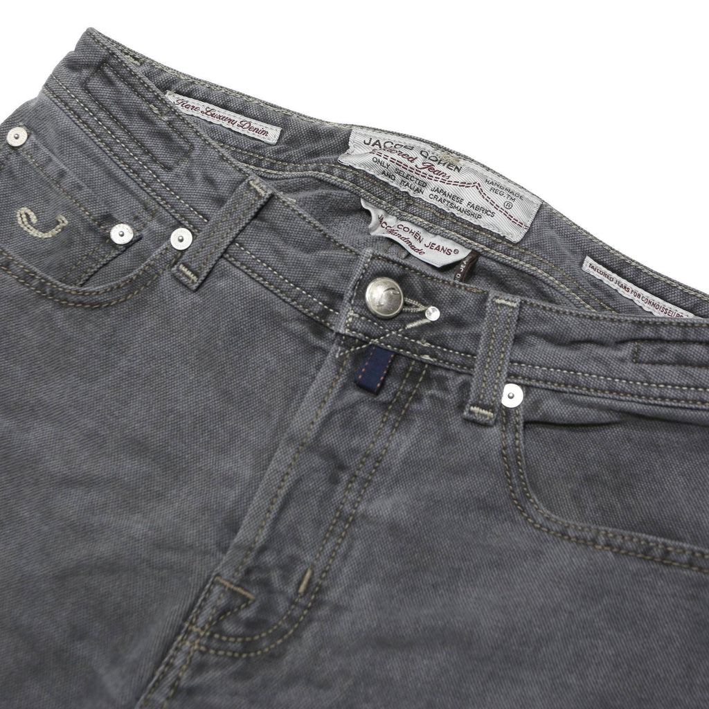 JACOB COHEN Mens Jeans Grey Regular Straight Denim Stone Wash W32 L32 Casual