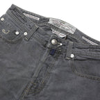 JACOB COHEN Mens Jeans Grey Regular Straight Denim Stone Wash W32 L32 Casual