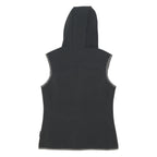 JACK WOLFSKIN Womens Black Hooded Softshell Jacket UK 10 Polyester Outdoor Zip