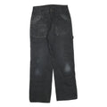DICKIES Mens Cotton Blend Black Regular Fit Straight Leg Trousers W28 L28