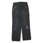 DICKIES Mens Cotton Blend Black Regular Fit Straight Leg Trousers W28 L28