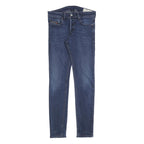 DIESEL Womens Slim Blue Denim Skinny Jeans W30 L32 Button Cotton Blend