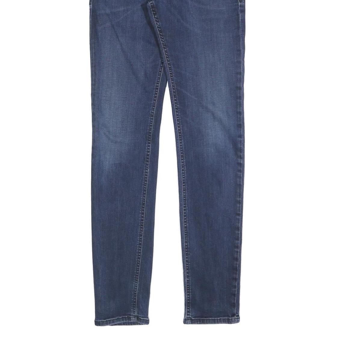 DIESEL Womens Slim Blue Denim Skinny Jeans W30 L32 Button Cotton Blend