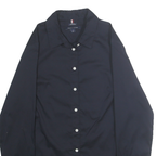 TOMMY HILFIGER Womens Navy Blue Shirt UK 6 Classic Button Down Cotton Blend