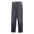 LEVI'S Womens Jeans Grey Regular Straight Stone Wash W25 L30
