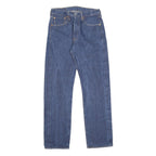 LEVI'S 501 Mens Jeans Blue Regular Straight Denim Medium W32 L31 Classic Button