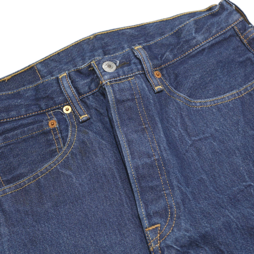 LEVI'S 501 Mens Jeans Blue Regular Straight Denim Medium W32 L31 Classic Button