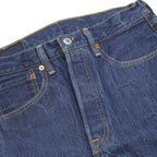 LEVI'S 501 Mens Jeans Blue Regular Straight Denim Medium W32 L31 Classic Button