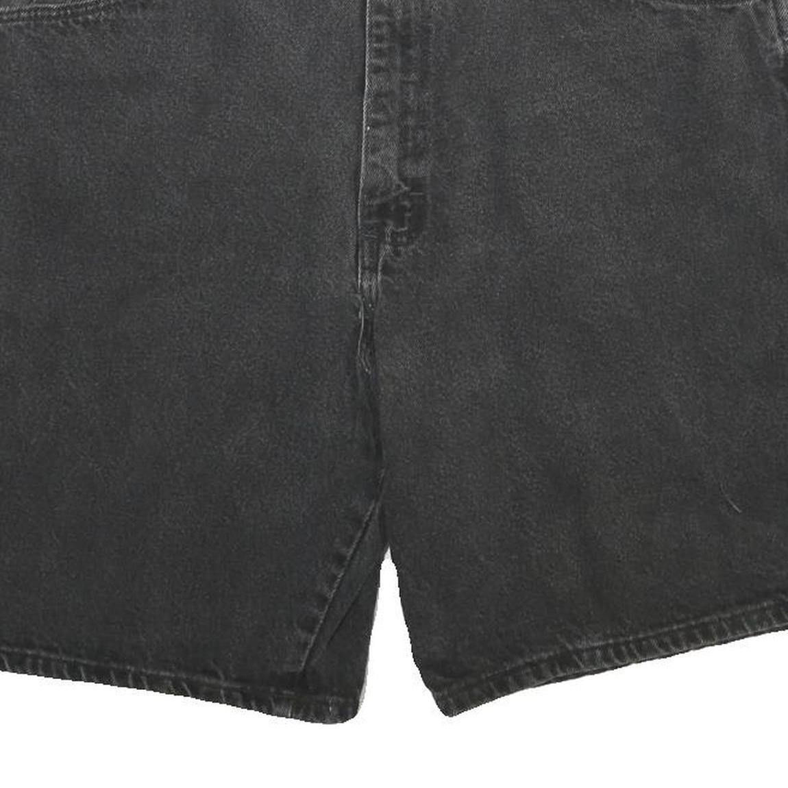 WRANGLER Mens Shorts Black Cotton Casual L W36 Classic Denim Comfort Fit