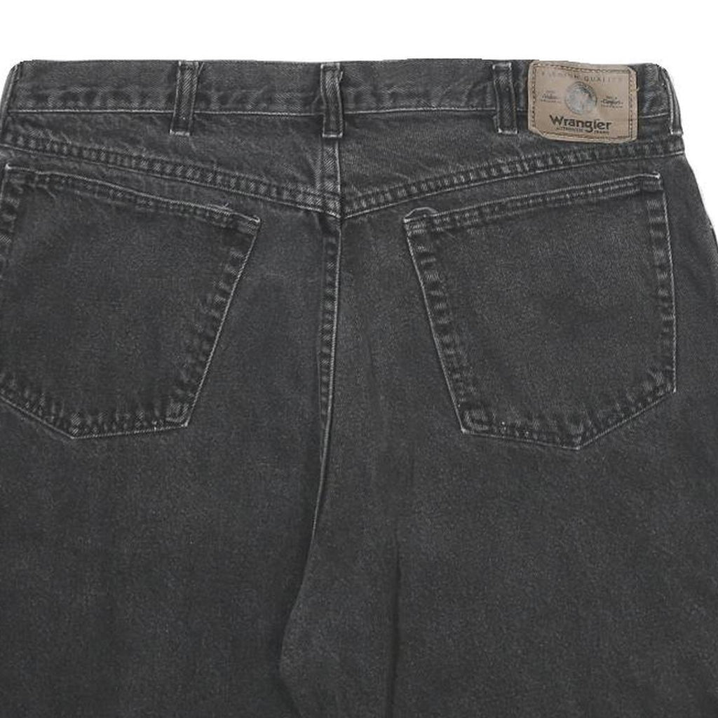 WRANGLER Mens Shorts Black Cotton Casual L W36 Classic Denim Comfort Fit