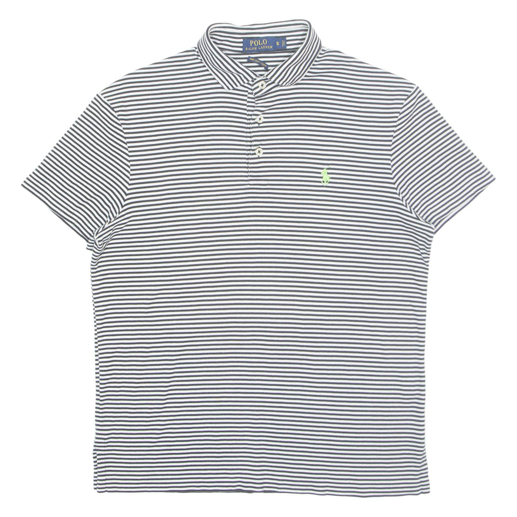 POLO RALPH LAUREN Mens Polo Shirt White Striped S