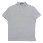 POLO RALPH LAUREN Mens Polo Shirt White Striped S