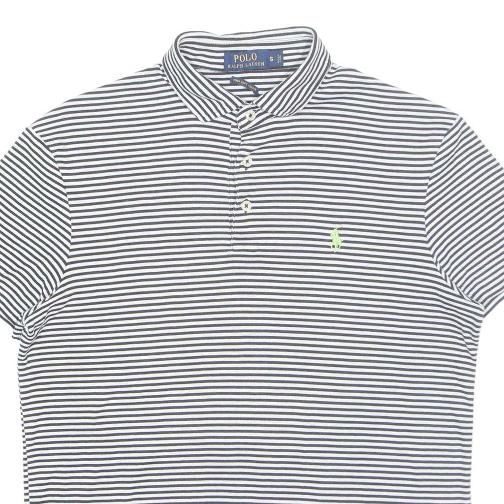 POLO RALPH LAUREN Mens Polo Shirt White Striped S