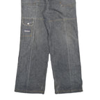 YIN HU Womens Jeans Blue Regular Straight Denim Medium W28 L27 Cargo Pockets