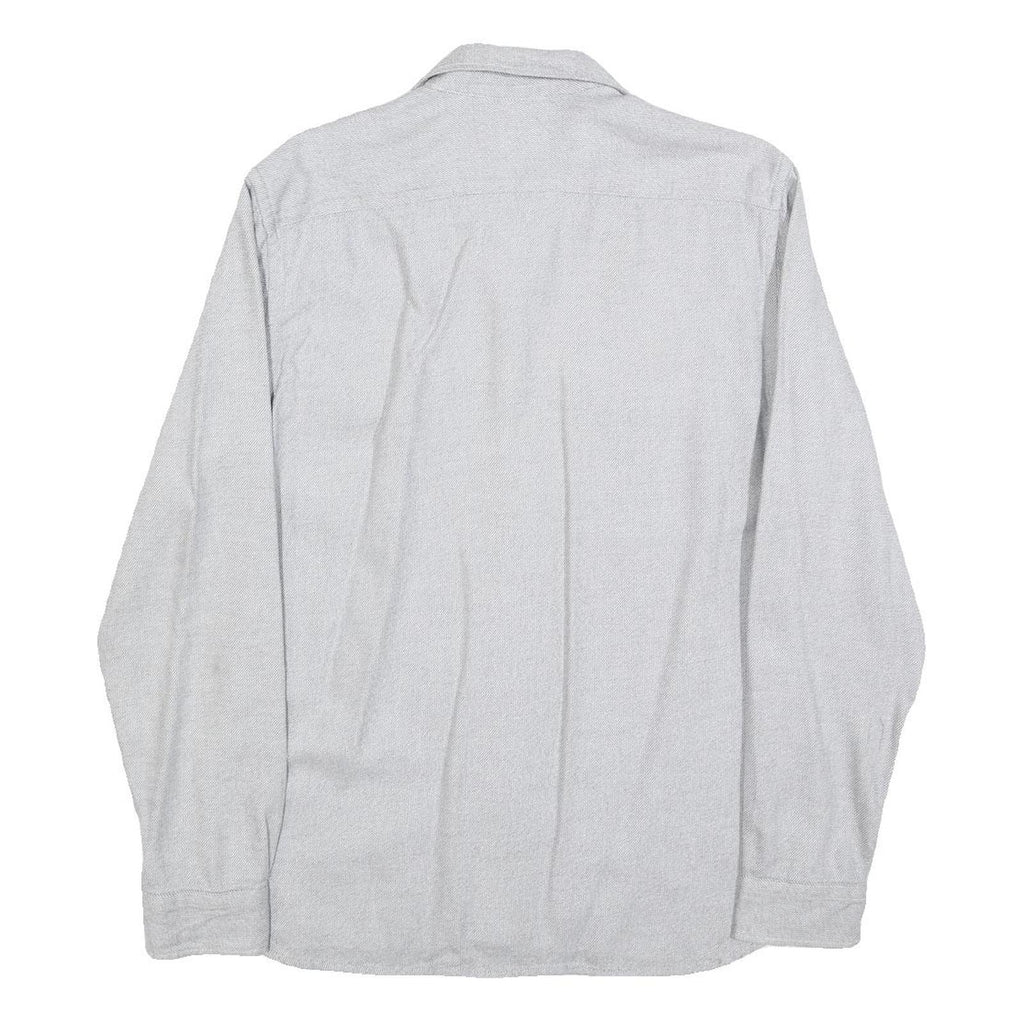 LEVI'S Mens Grey Cotton Blend Casual Shirt M Button Shirt Long Sleeve