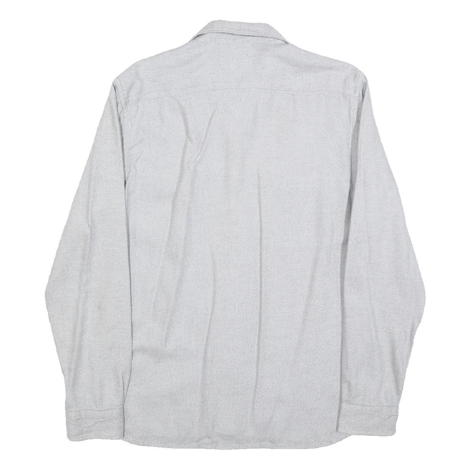 LEVI'S Mens Grey Cotton Blend Casual Shirt M Button Shirt Long Sleeve