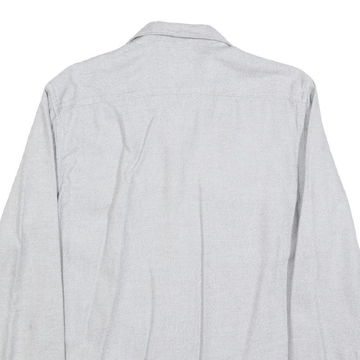 LEVI'S Mens Grey Cotton Blend Casual Shirt M Button Shirt Long Sleeve