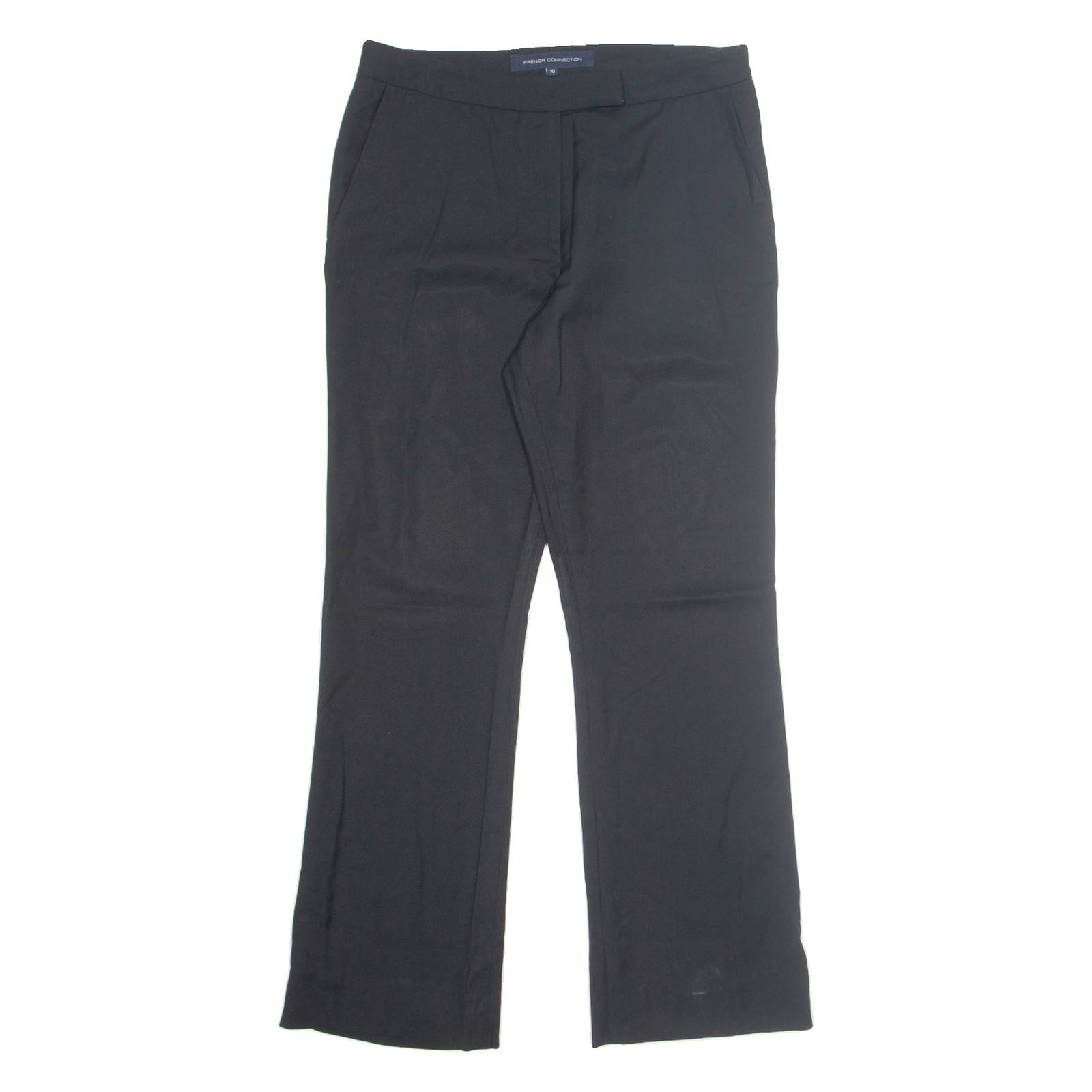 FRENCH CONNECTION Workwear Womens Trousers Black Regular Bootcut W30 L30