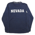 ADIDAS Mens Navy Blue Nevada Crew Neck M Sweatshirt Cotton Blend Pullover