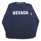 ADIDAS Mens Navy Blue Nevada Crew Neck M Sweatshirt Cotton Blend Pullover