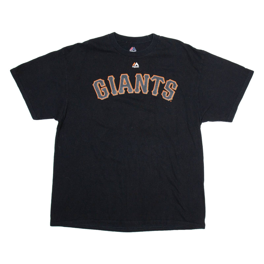 MAJESTIC Giants 12 Panik Mens T-Shirt Black USA XL