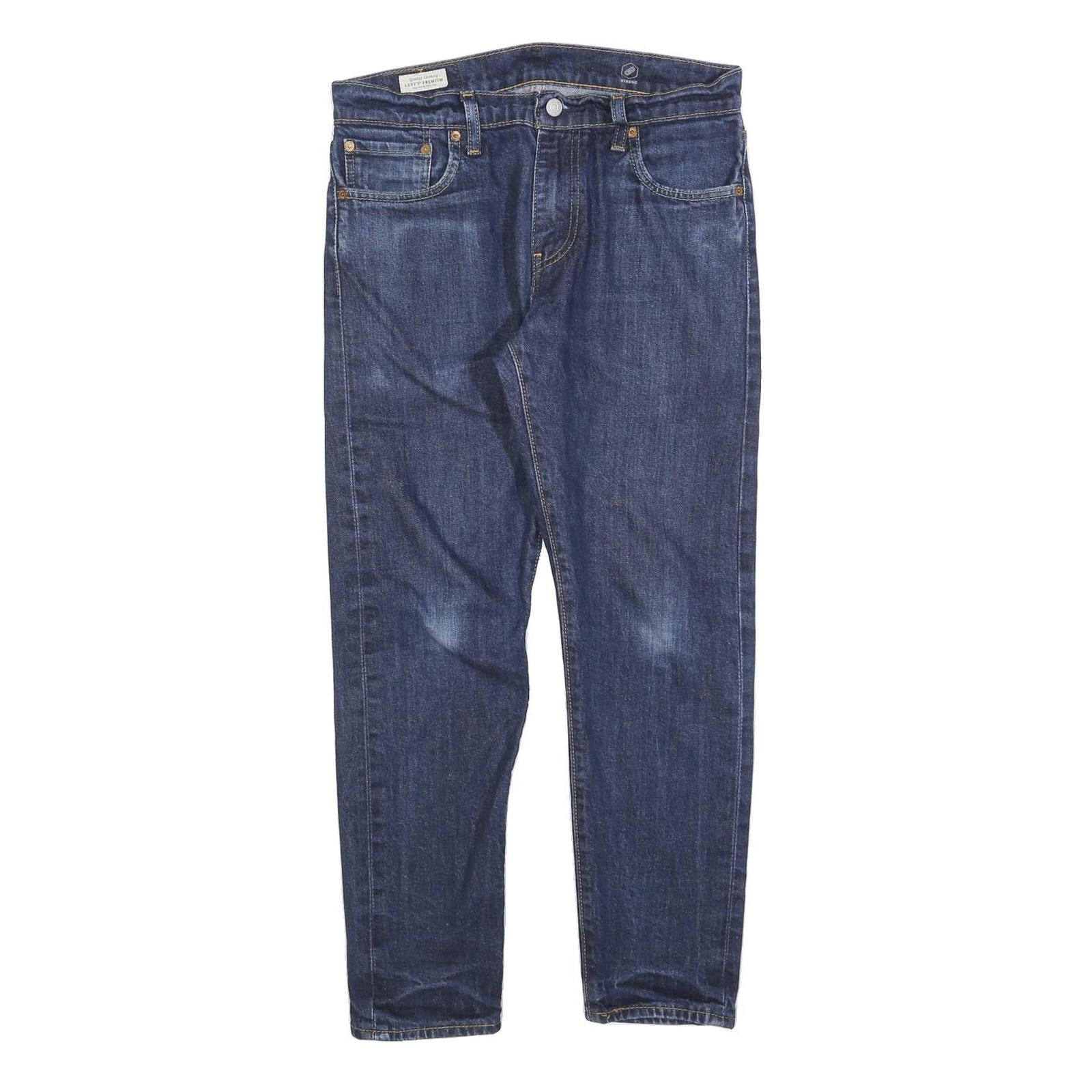 LEVI'S 512 Tapered Mens Jeans Blue Slim Tapered Denim Medium W30 L27 Stylish