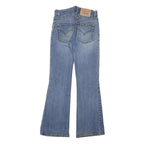 LEVI'S Womens Blue Regular Flared Denim W26 L29 Zip Cotton Blend Jeans