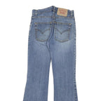 LEVI'S Womens Blue Regular Flared Denim W26 L29 Zip Cotton Blend Jeans