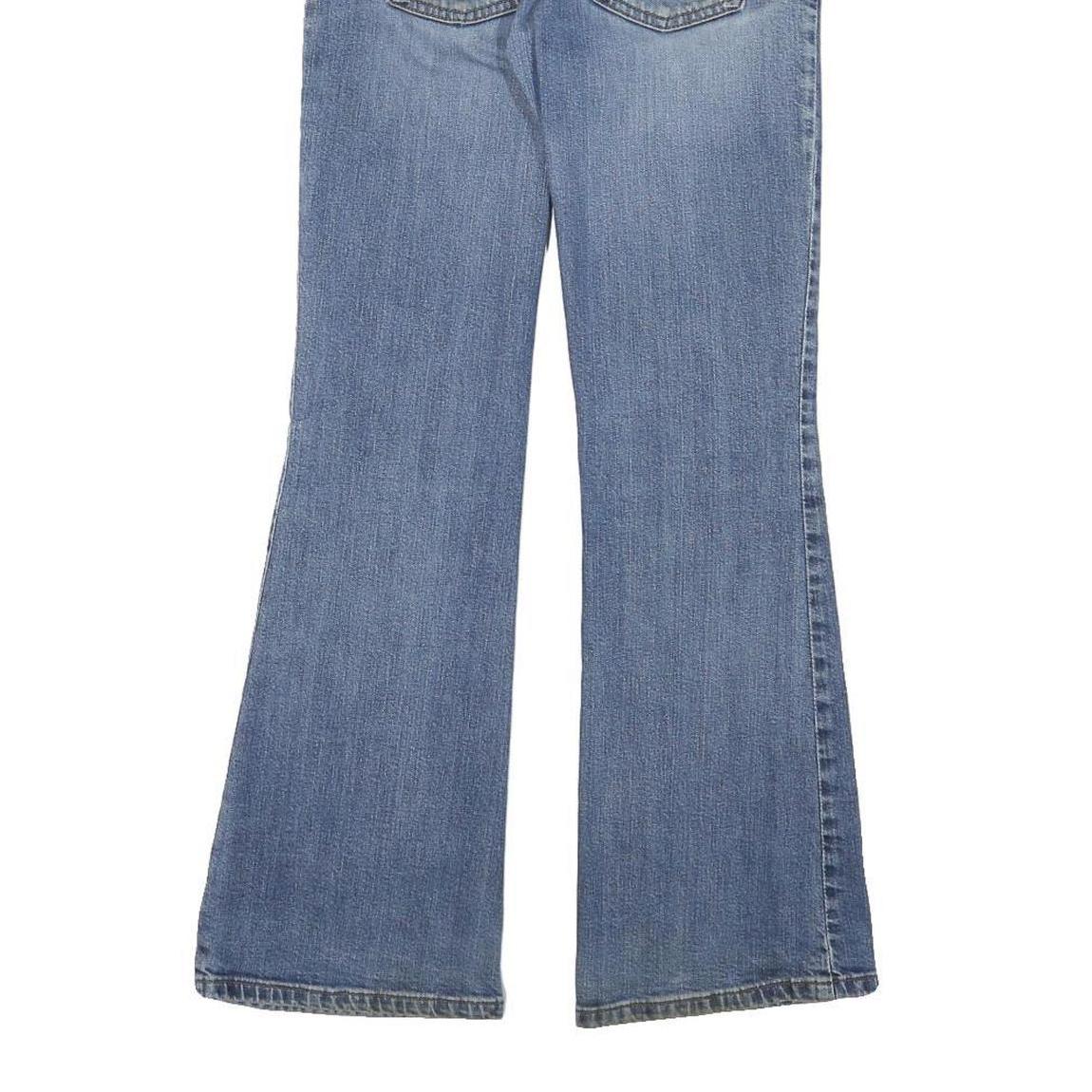 LEVI'S Womens Blue Regular Flared Denim W26 L29 Zip Cotton Blend Jeans